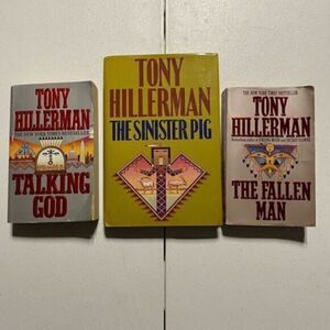 EUC Lot of 3 Tony Hillerman Books - Hard Back Cover & Paper Back